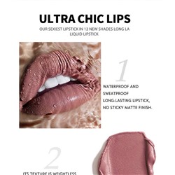 HANDAIYAN Подарочный набор матовых блесков для губ, 12 цветов