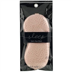 Kitsch, сатиновая маска на глаза для сна, в мелкий горошек, 1 шт.