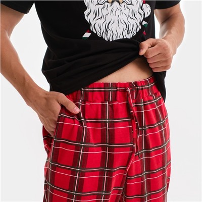 Пижама мужская (футболка, брюки) KAFTAN «Дед Мороз», размер 56