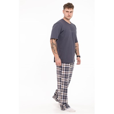 Пижама футболка и брюки М125117Псб