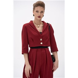 Короткий пиджак Джуди (бордовый)