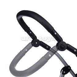 Коляска для кукол (для двойни)металлическая,прогулочная,с тентом,с корзиной,в пакете