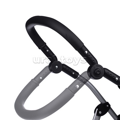 Коляска для кукол (для двойни)металлическая,прогулочная,с тентом,с корзиной,в пакете