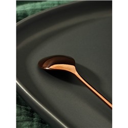 Десертная ложка Magistro «Нота», длина 15.5 см, нержавеющая сталь, цвет бронзовый