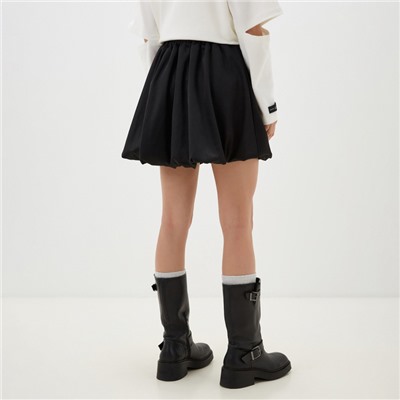 Юбка баллон мини женская MIST, размер L, чёрная