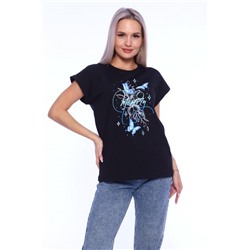 Футболка женская ФЖ064 (Черный)