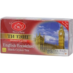 ТИ ТЭНГ. Английский завтрак (черный) карт.пачка, 25 пак.