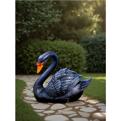 Садовая фигура из полистоуна «Лебедь», 34×25×40 см