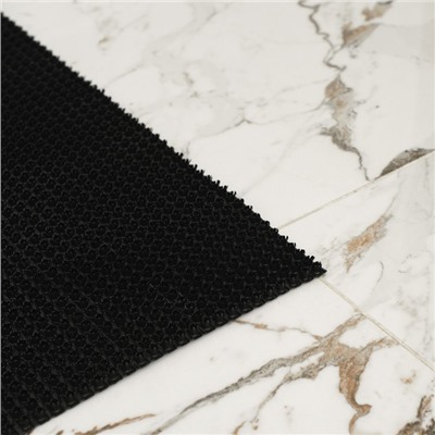 Покрытие ковровое щетинистое «Травка», 60×90 см, чёрное