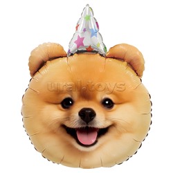 Шар (28''/71 см) Фигура, Собачка в колпачке, 1 шт. в уп.