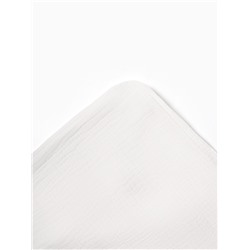 Полотенце - уголок муслиновое «Крошка Я», 75×75 см, хлопок 100%, белое