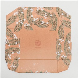 Коробка складная новогодняя Present, 10×8×3.5 см