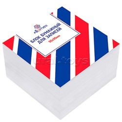 Куб бумажный для записей 90x90x50 мм белый, непроклеенный, офсет 80 г/м², белизна 90%