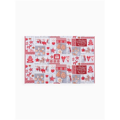 Скатерть новогодняя рогожка DomoVita Чудеса 110×150 см, рогожка 170 г/м², хл100%