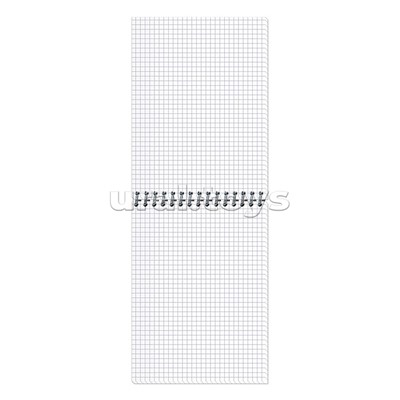 Блокнот А6, 60 л., клетка, гребень, мелованный картон, "Мото"