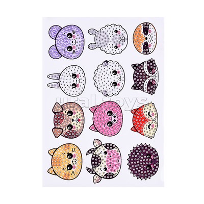 Мозаика алмазная "В мире животных" в коробке