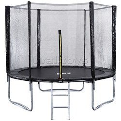 Батут ROCKET, d=244, внешняя сетка высотой 160 см., общая высота 225 см, черный