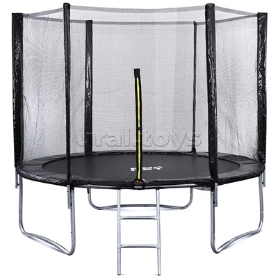 Батут ROCKET, d=244, внешняя сетка высотой 160 см., общая высота 225 см, черный