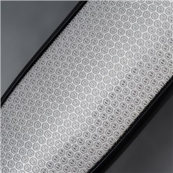 Пилка для пяток, трапеция, лазерная, двусторонняя, 24.5 см, чёрная