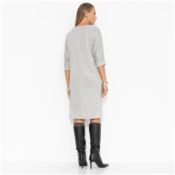 Платье с декоративными молниями, Лёгкость бытия (серое)