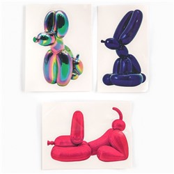 Алмазная мозаика на брелоке "Собачка" серебро