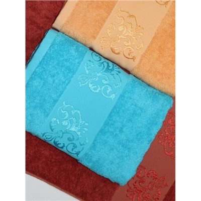 Полотенце махровое Бамбук (Бирюзовый)