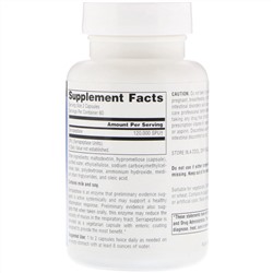 Source Naturals, Серрапептаза, 120 капсул