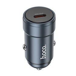 Адаптер Автомобильный Hoco Z57 Glorious PD30W Type-C/5V/3A (metal gray)