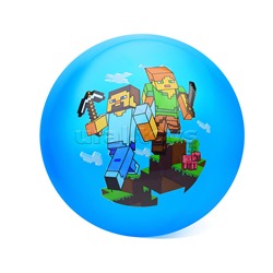 Мяч 23 см с наклейкой "Майнкрафт"