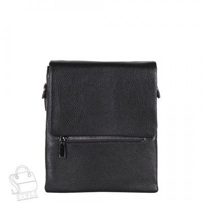 Сумка мужская кожаная 004-3QH black Heanbag