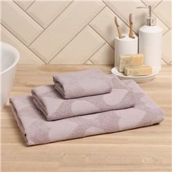 Полотенце махровое Love Life Hearts, 70×140 см, хлопок 100%, светло-розовое