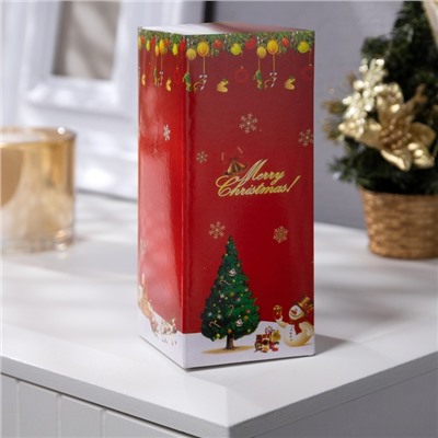 Светодиодная фигура «Ёлка золотистая» 6×17×6 см, пластик, батарейки LR44 (в комплекте), свечение тёплое белое