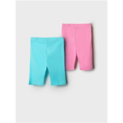 Брюки трикотажные для девочек (легинсы укороченные), 2 пары в комплекте