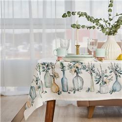 Скатерть «Этель» Flower mood, 146×110 см, 100% хлопок, репс 210 г/м²