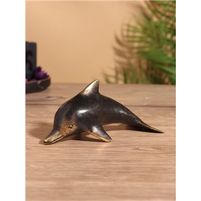 Сувенир «Дельфин», 13×5×6 см, бронза