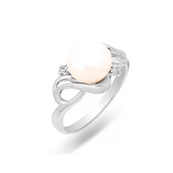 Кольцо из серебра жемчуг, К1533р