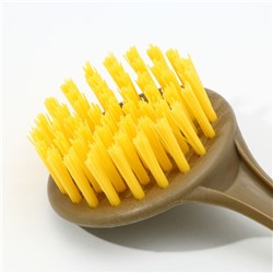 Дозатор для жидкого мыла с губкой и щеткой для посуды, белый,16×12×4 см