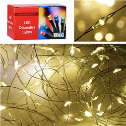 Электрогирлянда 20м, 200 ламп, теплый