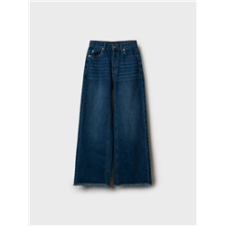 Брюки текстильные джинсовые для девочек