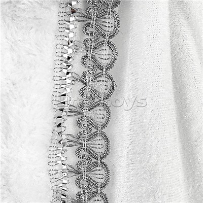 Сувенир "Внучка Деда Мороза" в белой шубке, 40 см.