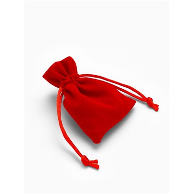 Мешочек бархатный «Классика», 6×8 см, фасовка 50 шт., красный