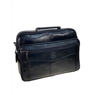 Сумка мужская из натуральной кожи, цвет черный