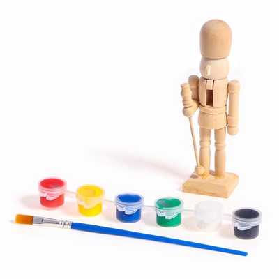 Роспись по дереву на новый год «Щелкунчик», набор для творчества