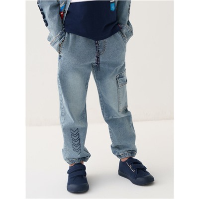 Брюки текстильные джинсовые для мальчиков