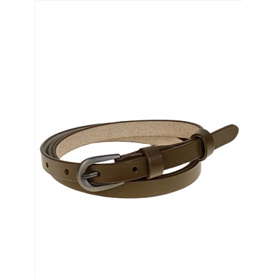 Ремень женский из натуральной кожи, цвет коричневый