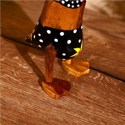 Сувенир «Утка в купальнике», 25 см, дерево