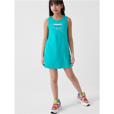 Комплект трикотажный для девочек: сарафан, фуфайка (футболка)