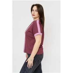 Футболка женская Моника (Бордо/меланж)