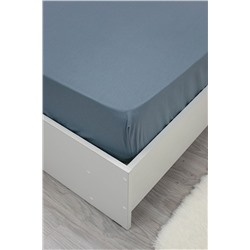 Простыня на резинке Деним 180х200  бязь 120гр/м Текстильная коллекция