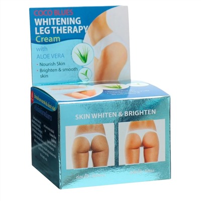 Coco Blues Отбеливающий крем для ног и бедер с экстрактом алоэ и зеленого чая / Whitening Leg Therapy Cream, 5 г 23414